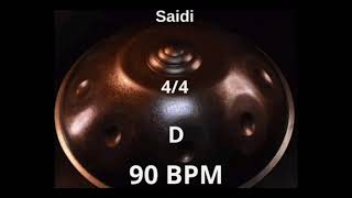 Saidi Base Rítmica 4/4 Handpan (D) 90 bpm