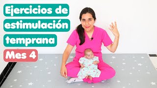 Ejercicios de estimulación temprana para el mes 4 del bebé