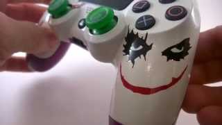Custom Joker Themed Playstation 4 Dualshock 4 Controller LED MOD PS4