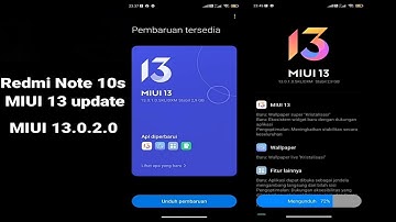 #Redmi Note 10S  MIUI 13.0.2.0 Android 12 - 2022