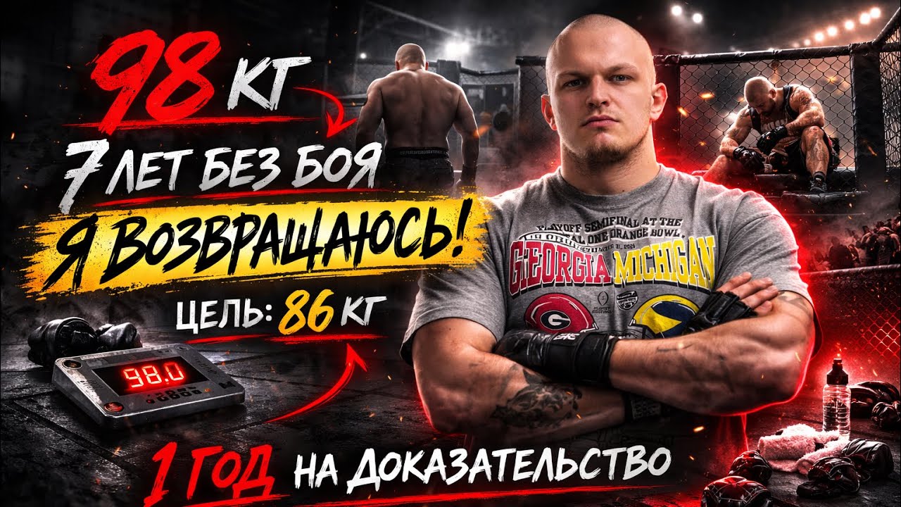 98 кг. 7 лет без боя. Я возвращаюсь в ММА