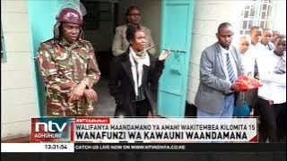 Wanafunzi wa shule ya upili ya Kawauni waandamana