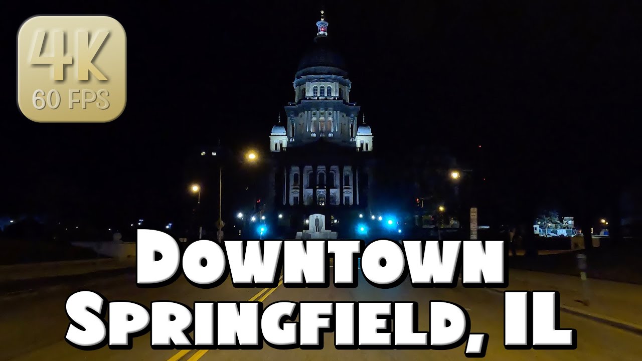 Driving Around Downtown Springfield Illinois At Night In 4k Video Driving Around Downtown Springfield Illinois At Night In 4k Video