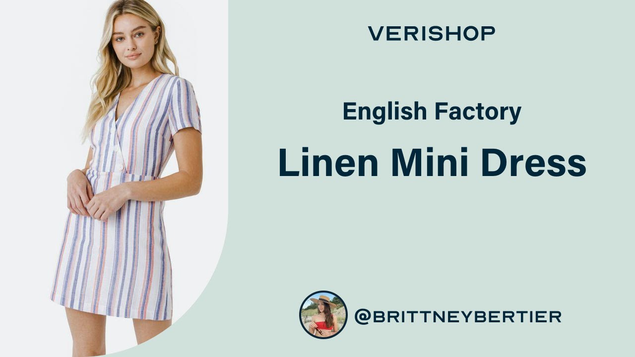 English Factory Linen Mini Dress Review