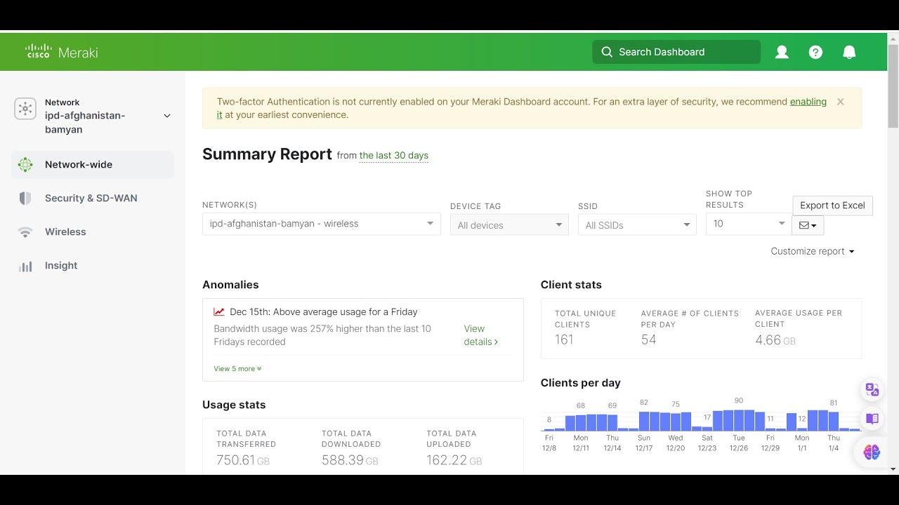 Generating Meraki Report - YouTube