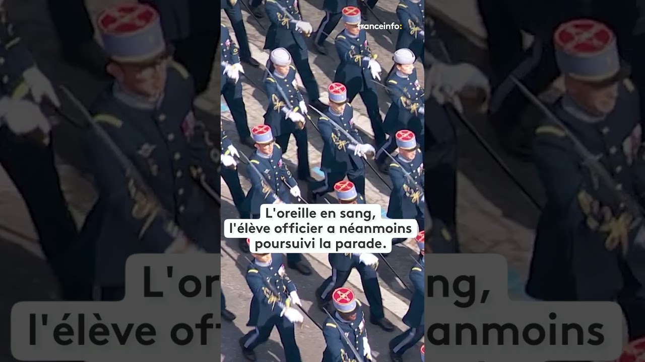 Un jeune militaire se coupe à l'oreille au défilé du 14-Juillet