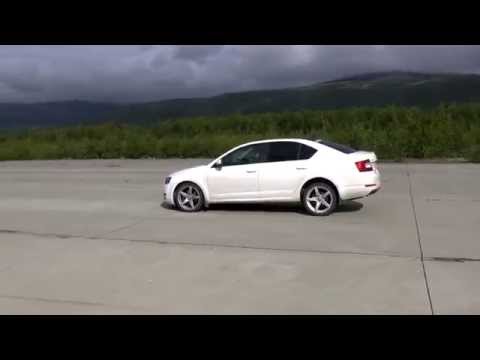 Поведение подвески Bilstein B6 Sport + евро пружины на Octavia A7 1.8 DSG, разгон-торможение.