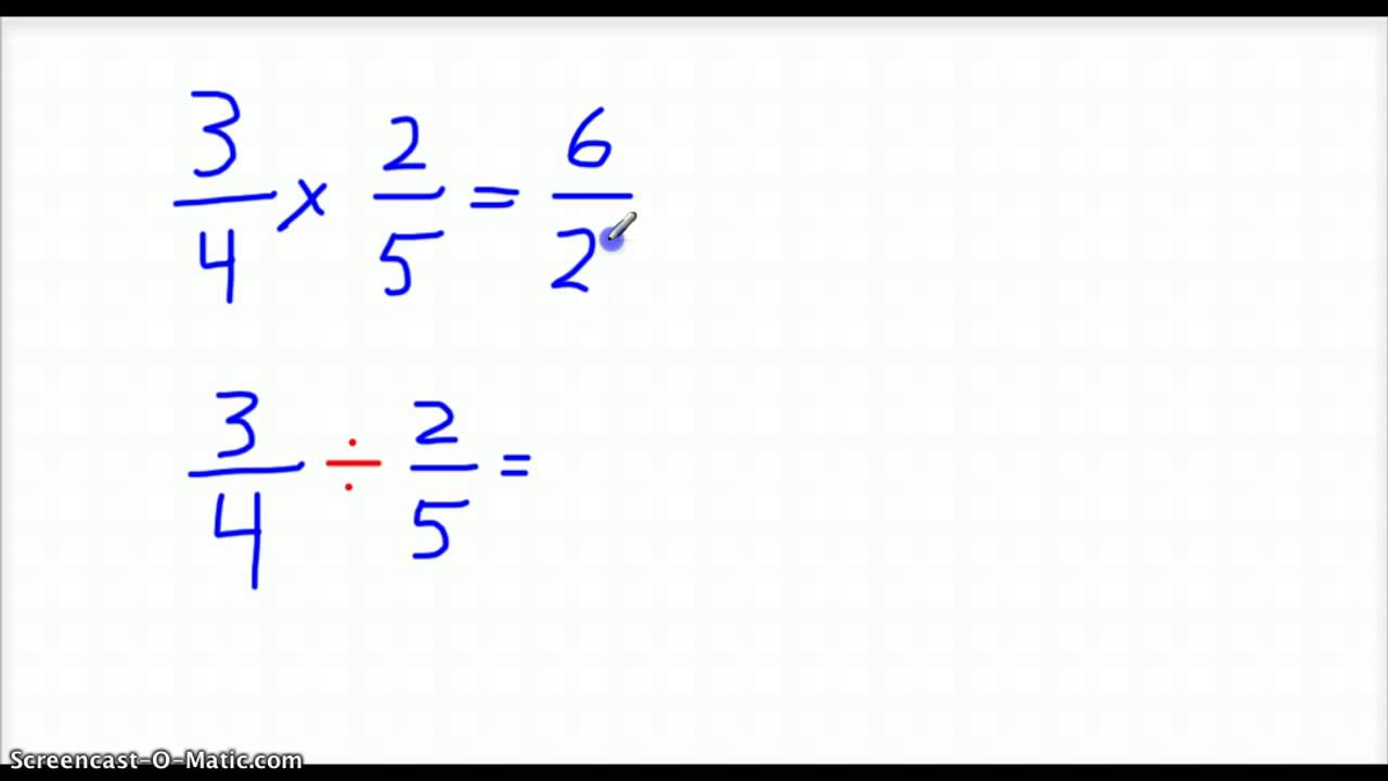 Multiplying and Dividing Rational Numbers - YouTube