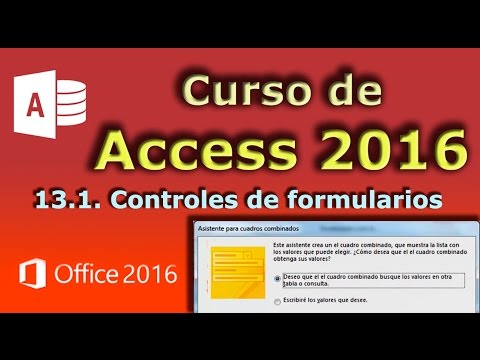 Curso de Access 2016. 13.1.  Controles de formularios.