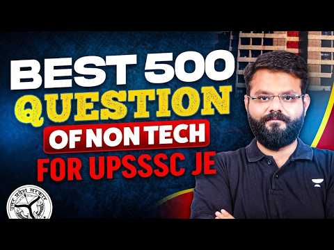 500 Best Non-tech Questions For Upsssc Je 🔥part - 3 | Amit Vijay Sir