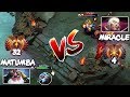 RANK 4 Miracle- Invoker vs RANK 32 MATUMBAMAN Sniper - EPIC LIQUID Mid Battle Dota 2