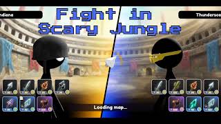Fight in a scary Jungle | Stickman Fight  | Stickman archer Online screenshot 5