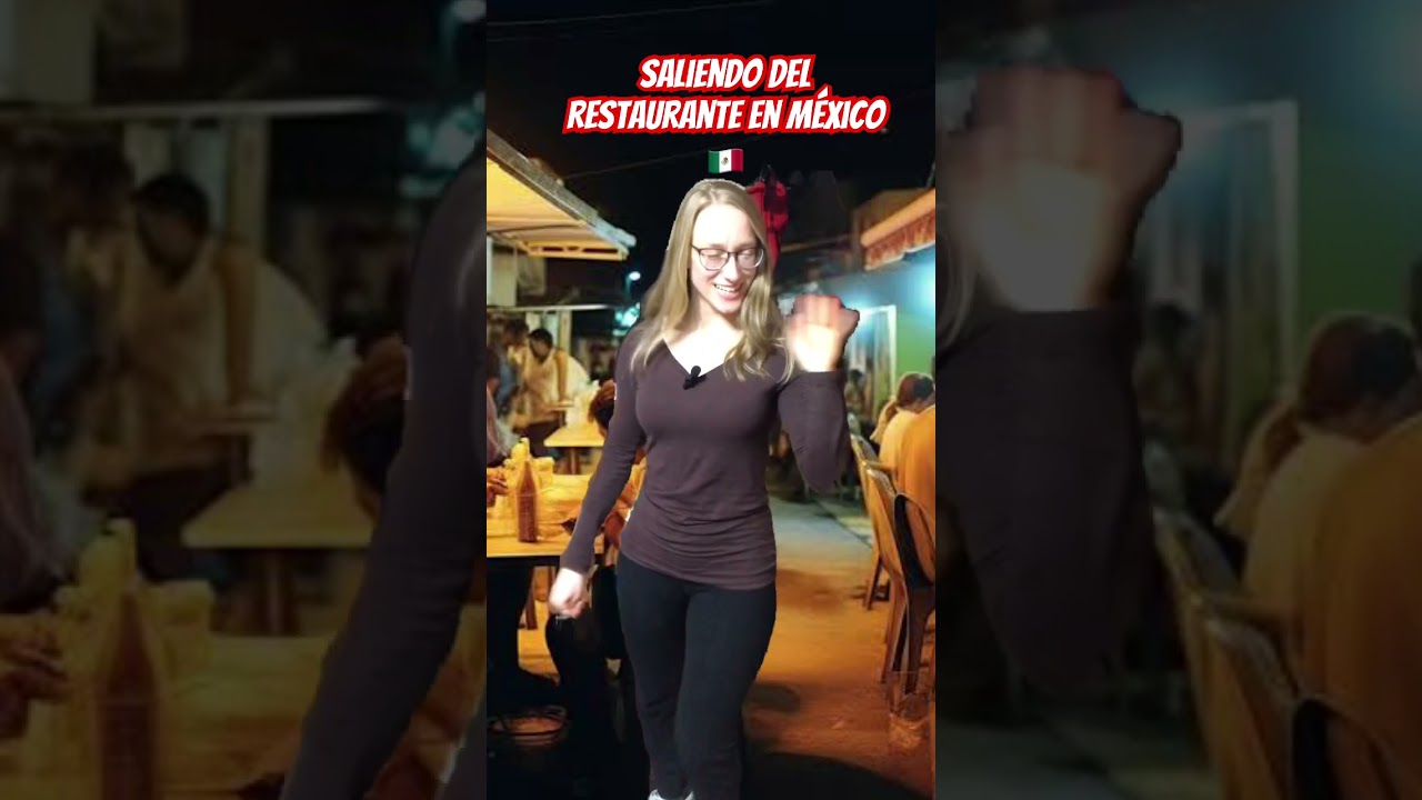 Despidiéndote en el restaurante 