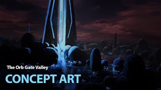 Environment Concept art(The Orb Gate Valley) speed art
