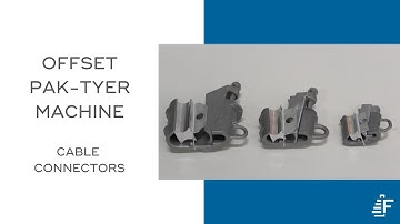 Cable Connector Tying Pak-Tyer Offset Elastic Tying Machine