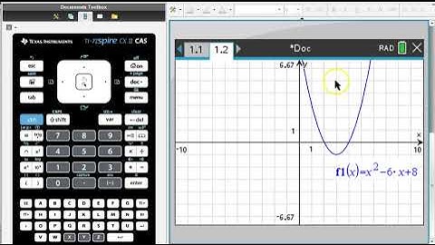 Programming the Quadratic Formula into the TI Nspire