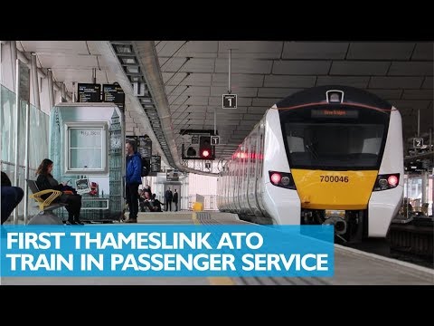 First Automatic Thameslink Train in Passenger Service