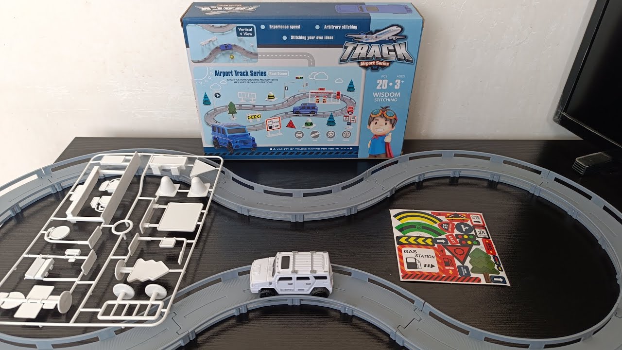 10 Minutes Satisfying With Unboxing DIY Education Tracks Play Set | ASMR | Unboxing & Review