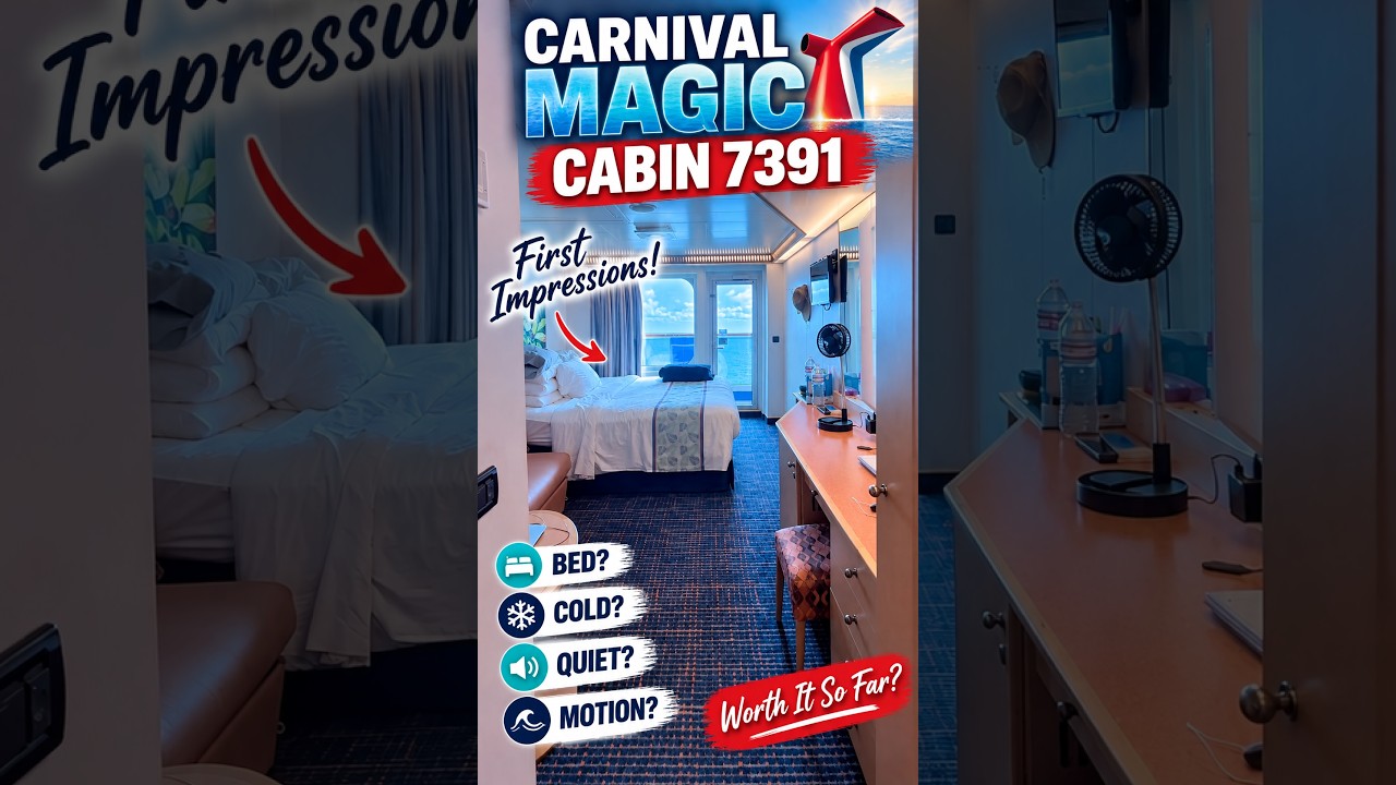 Carnival Magic Cabin 7391 Tour | First Impressions After 2 Nights