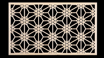 Shoji and kumiko patterns — 10 Umebachi kikkō pattern