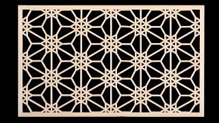Shoji and kumiko patterns — 10 Umebachi kikkō pattern