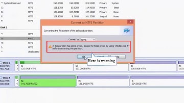 Convert Windows 8 partition from FAT to NTFS