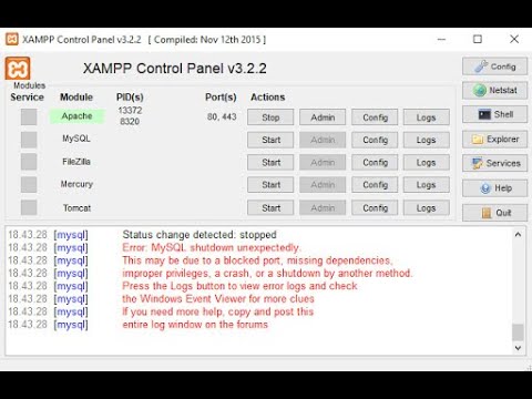 TIPS How to Fix MySQL Error shutdown unexpectedly in XAMPP,  Solution in 2 Minutes.