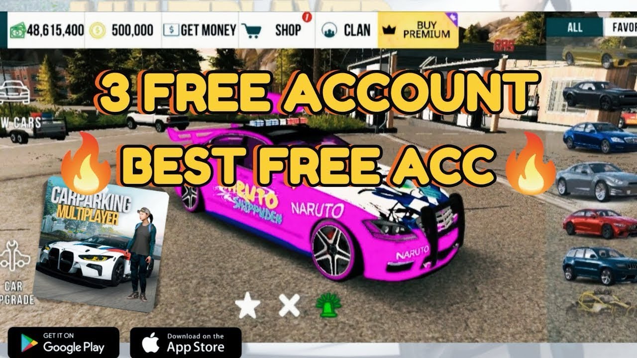 Free Account Car Parking mix all Car money 2026 part 1/100 😍😍