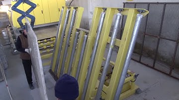 Marble Slab Polishing Machine (Loading / Unloading with Arm Crane)