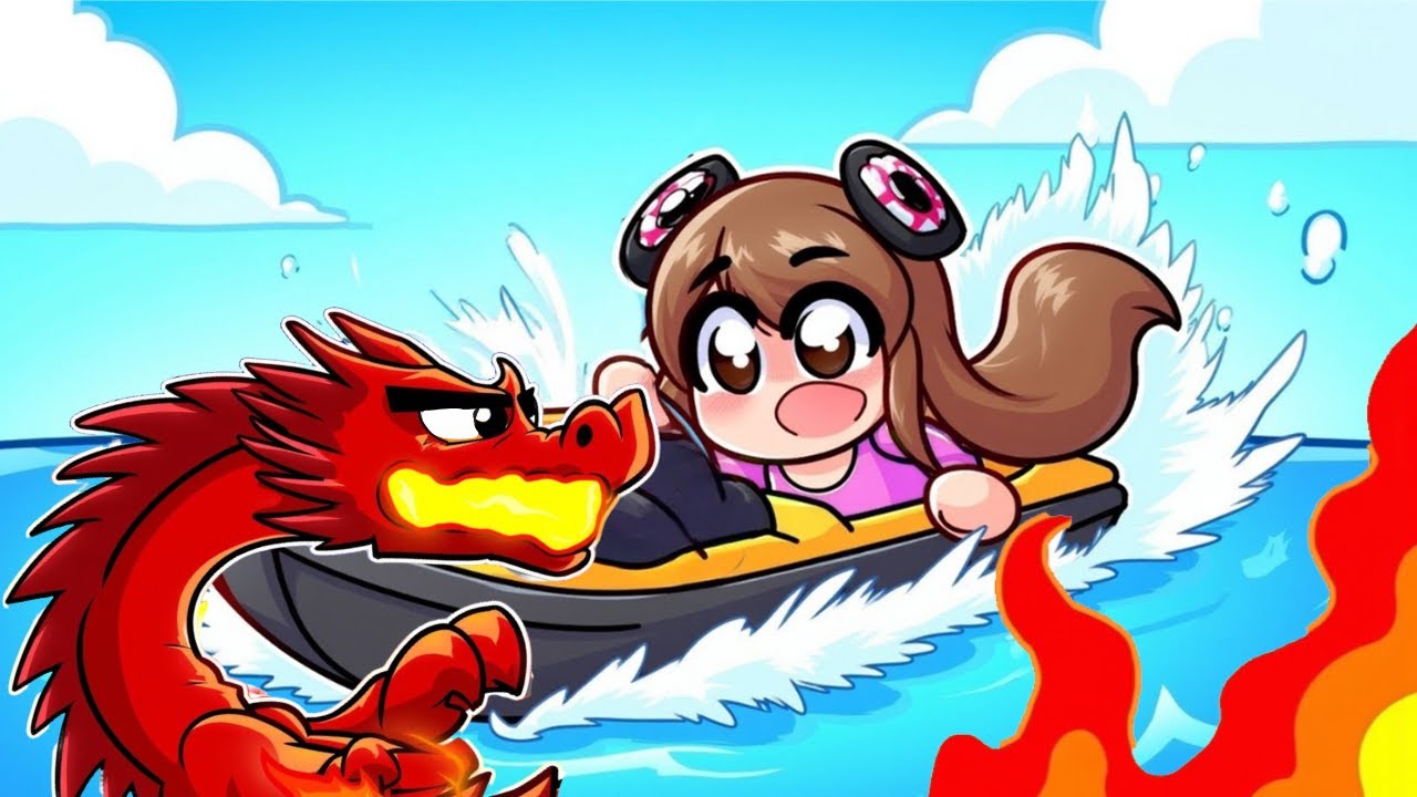 ItsRosita Necesita Ayuda! 🐉 Un DRAGÓN GIGANTE la Ataca en Roblox 😱 ...