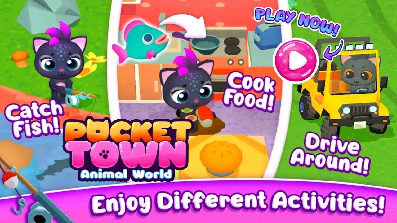Pocket Town Animal World Build A Cute Little Town From The Ground Up