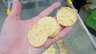 Popcorn kernels 2-4mm popping test by SYP4506 popped chip machine