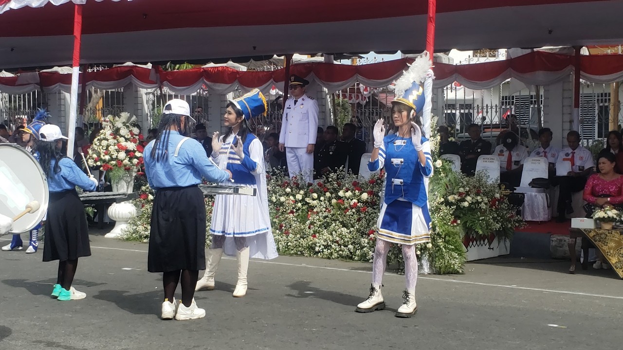 Display Drumband & Marching Band SMP Swasta Wesley Sumbul 2025 - HUT RI ke-80