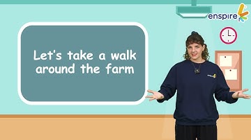 Bé học từ vựng tiếng Anh về động vật ở nông trại | Let’s take a walk around the farm | 4 tuổi