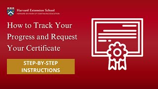 How to Track Your Progress and Request Your Certificate