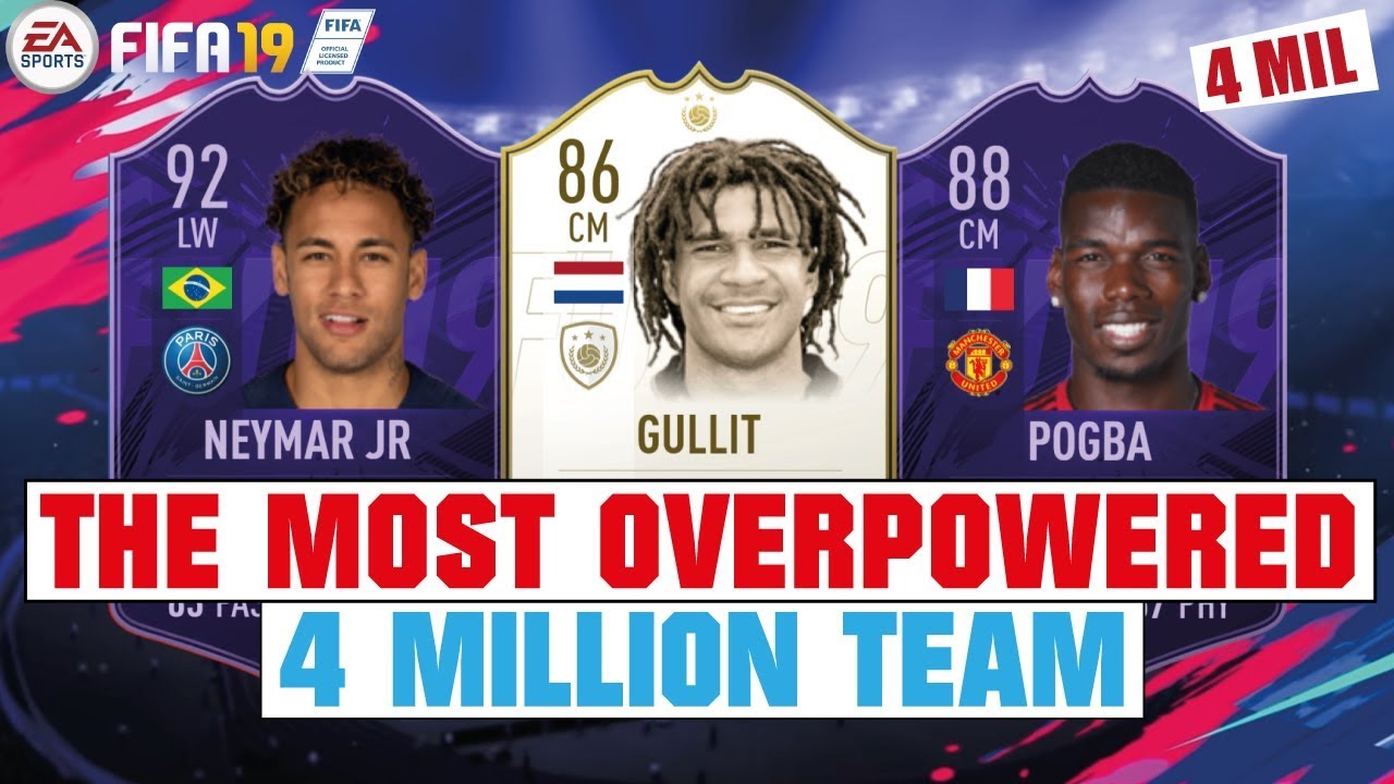 MOST OP TEAM FOR 4 MILLION COINS🔥😱 | FIFA 19 BEST OP HYBRID TEAM