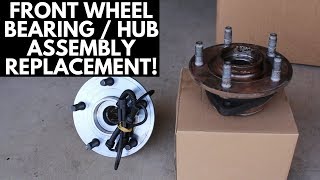 How To Replace Front Wheel Hub Assembly [Jeep JK] - YouTube