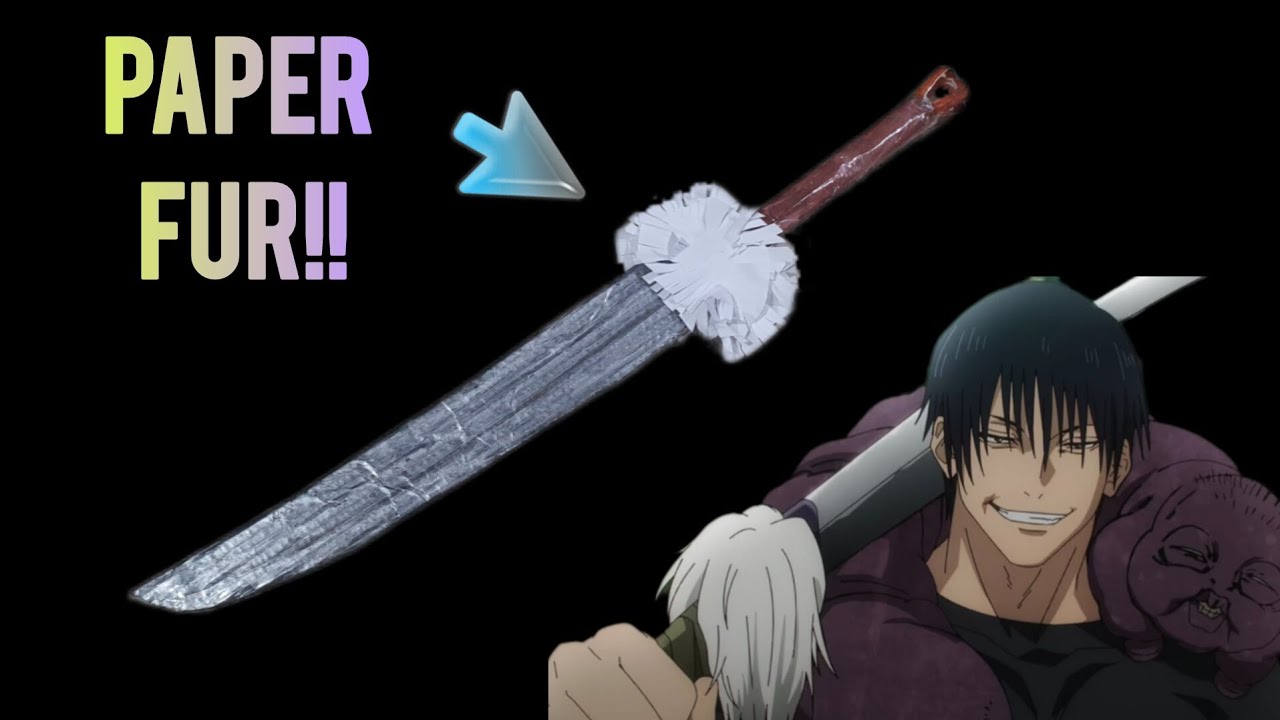 DIY: Split Soul katana's FUR and Down Guard  | Toji Fushiguro | VIRAT CREATES