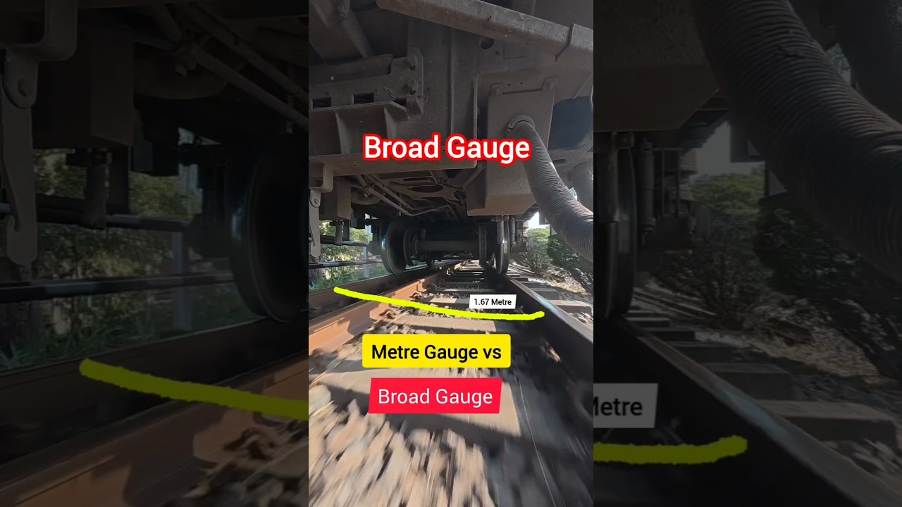 Metre Gauge vs Broad Gauge Comparison at Dual Gauge Track 👁️‍🗨️🔥🤯 