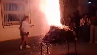Science fair explosion: An explosion went awry, and a girl ended up in the hospital in critical c...