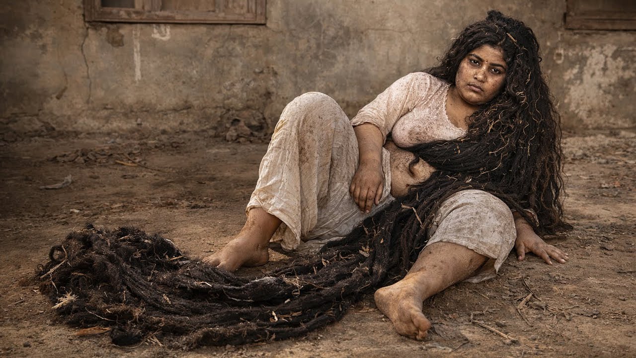 Hair LONG!! 😱 Homeless Woman’s INSANE Transformation 3-Years no Haircut & Hair Wash | ASMR