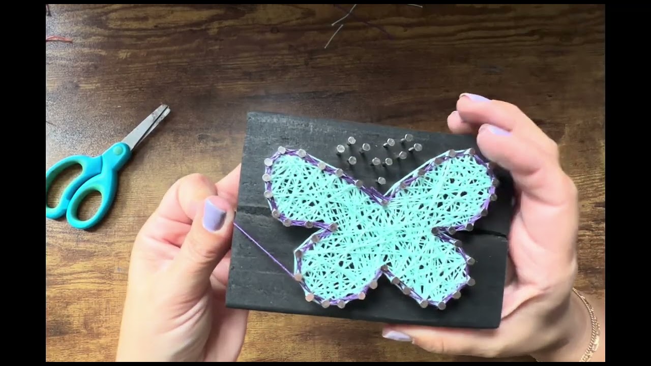 Butterfly String Art Kit Tutorial - YouTube