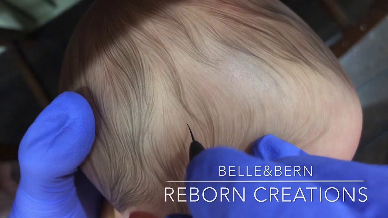 Reborn hair painting, 3rd coat