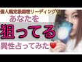 ガチ鑑定🔮✨あなたを狙っている異性占ってみた♥️個人鑑定級に当たる🌈人気恋愛タロット占い🃏オラクルカードリーディング♦️【波動調整付き🌹】