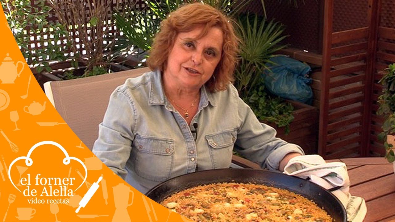 Paella de bacalao y alcachofas