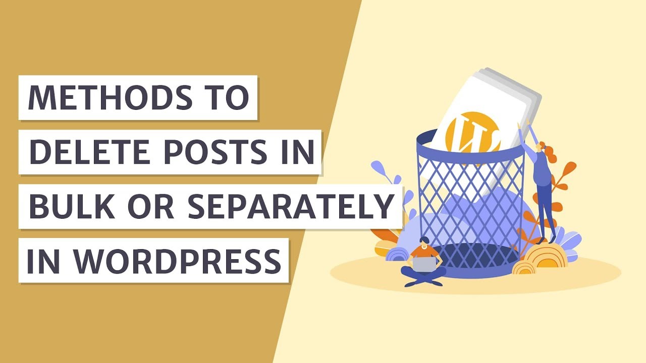 How to Bulk Delete Your WordPress Posts - YouTube