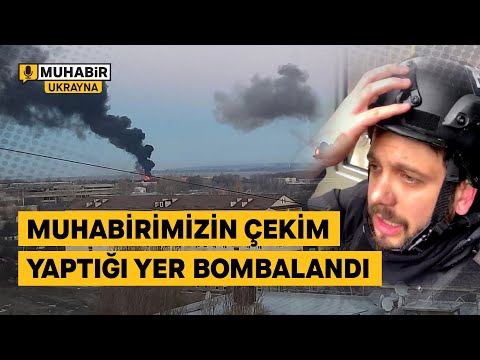 İrpin'de Türk gazetecilerin çekim yaptığı nokta Ruslar tarafından bombalandı