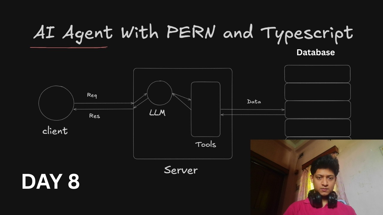 🔴 Day 8 — Building an AI Agent with PERN Stack + TypeScript (Live ...