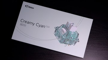 Akko Creamy Cyan Clicky Switch | Sound Test, Review