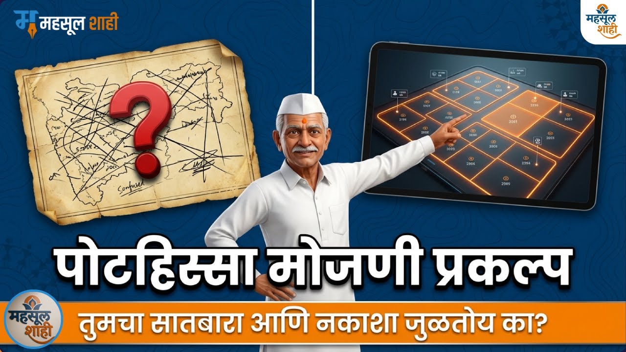 महाराष्ट्र भू-आधार योजना 2026 | शेतजमीन पोटहिस्सा मोजणी, ULPIN आणि 7/12 अद्ययावत | MahsulShahi